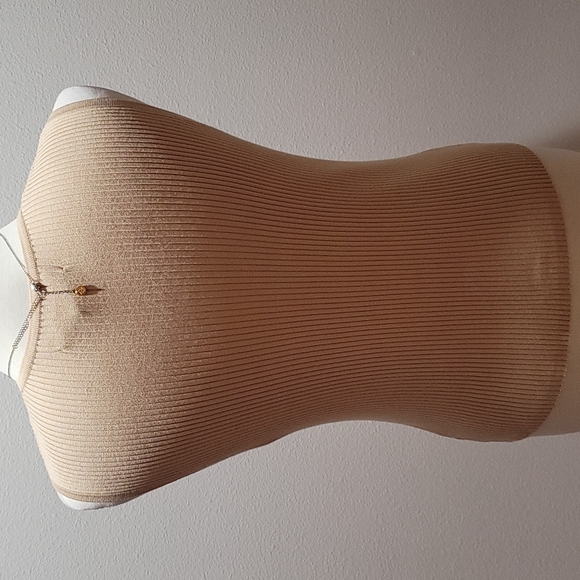 Vintage Brown Large Scoop Neck Sweater Vest Classic Casual Minimalist Streetwear - Picture 2 of 12